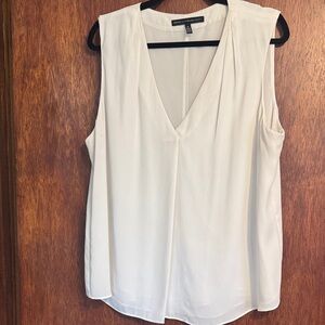 White House Black Market sleeveless blouse - cream size 16